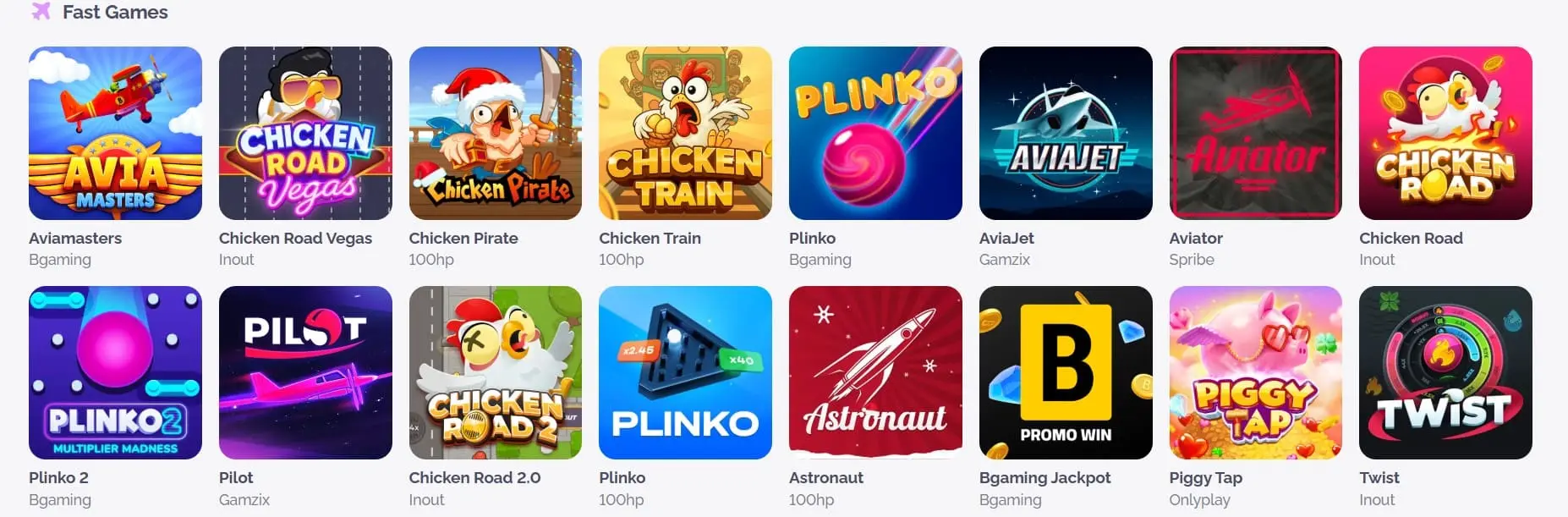 Boho casino fast games.